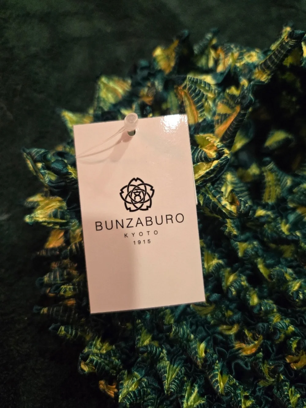 NWT Bunzababuro Petit Bag Tyedye Green expandable tote bag